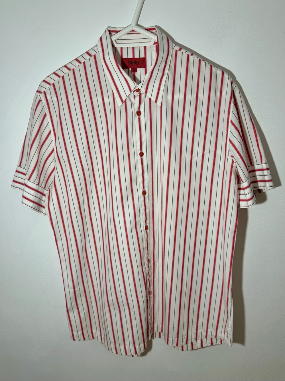 HUGO by Hugo Boss Limited Edition Enitoni Short Sleeve Striped Shirt Men’s XL 10